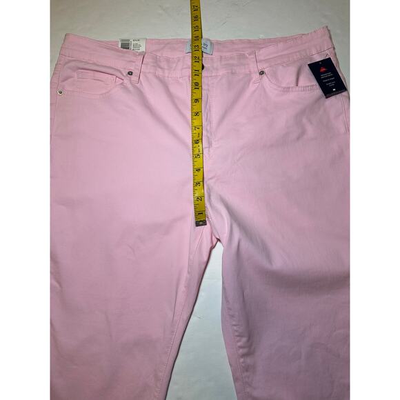 Crown And Ivy Jeans Women’s 16W Meadow Pink High Rise Skinny Denim Stretch - Picture 3 of 10